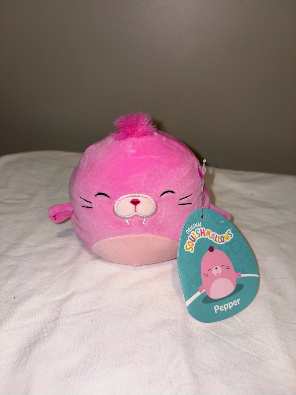 NWT Squishmallows Pepper Pink Walrus 5”